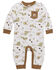 Image #1 - Carhartt Infant Boys' Tree Print Long Sleeve Onesie, Cream, hi-res