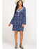 Image #6 - Roper Women's Floral Print Mini Dress, Blue, hi-res