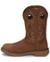 Image #3 - Justin Men's Rush Barley Western Work Boots - Soft Toe, Brown, hi-res