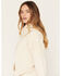 Image #2 - Shyanne Women's Crochet Lace Hoodie, Natural, hi-res