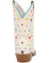 Image #4 - Dan Post Little Girls' Starlett Western Boots - Square Toe, White, hi-res