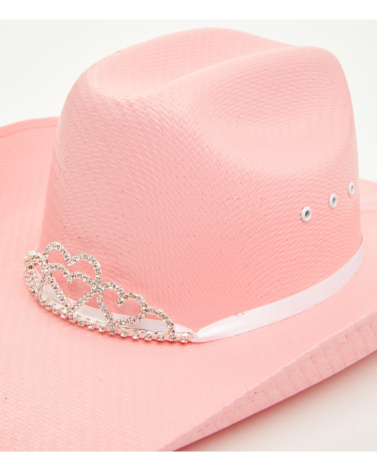 Image #2 - Shyanne Girls' Tiara Canvas Cowboy Hat, Pink, hi-res
