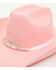 Image #2 - Shyanne Girls' Tiara Canvas Cowboy Hat, Pink, hi-res