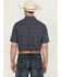 Image #4 - Ariat Men's Cian Paisley Print Short Sleeve Button-Down Western Shirt, Navy, hi-res