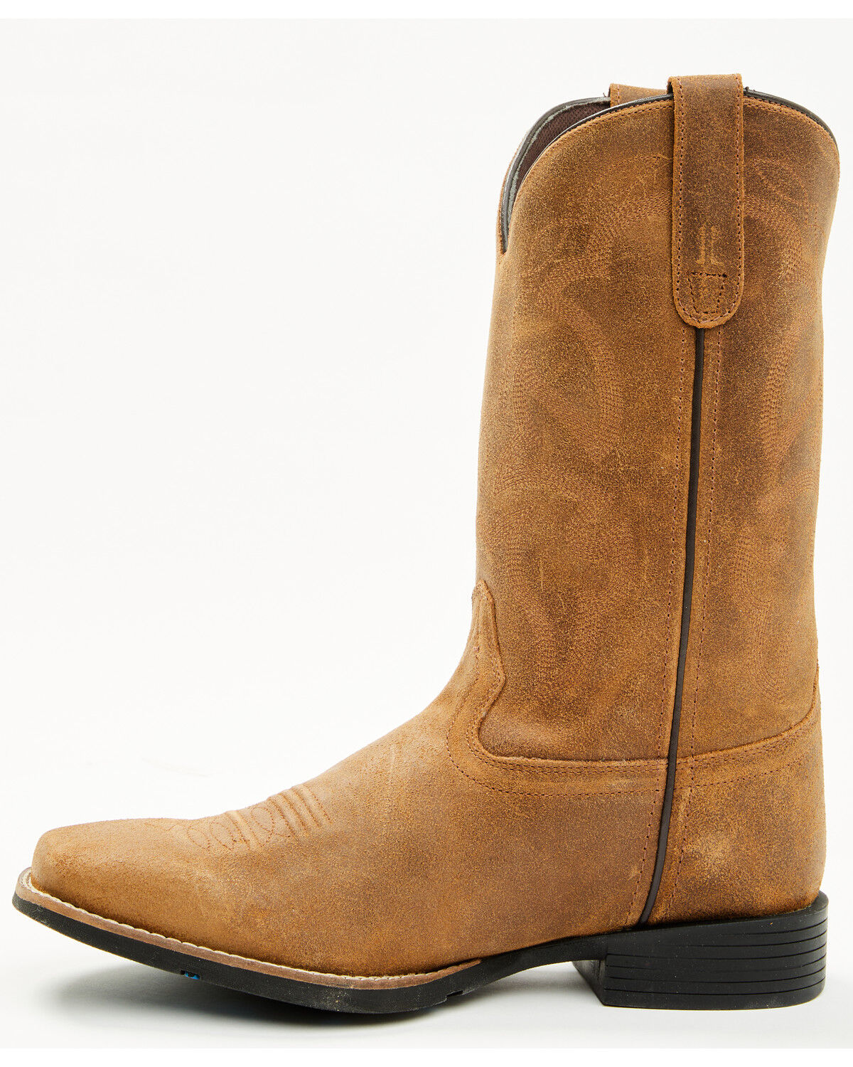 Image #3 - Roper Men's Monterey Roughout Western Boots - Square Toe, Tan, hi-res