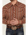 Image #3 - Roper Men's Plaid Print Long Sleeve Pearl Snap Western Shirt, Multi, hi-res