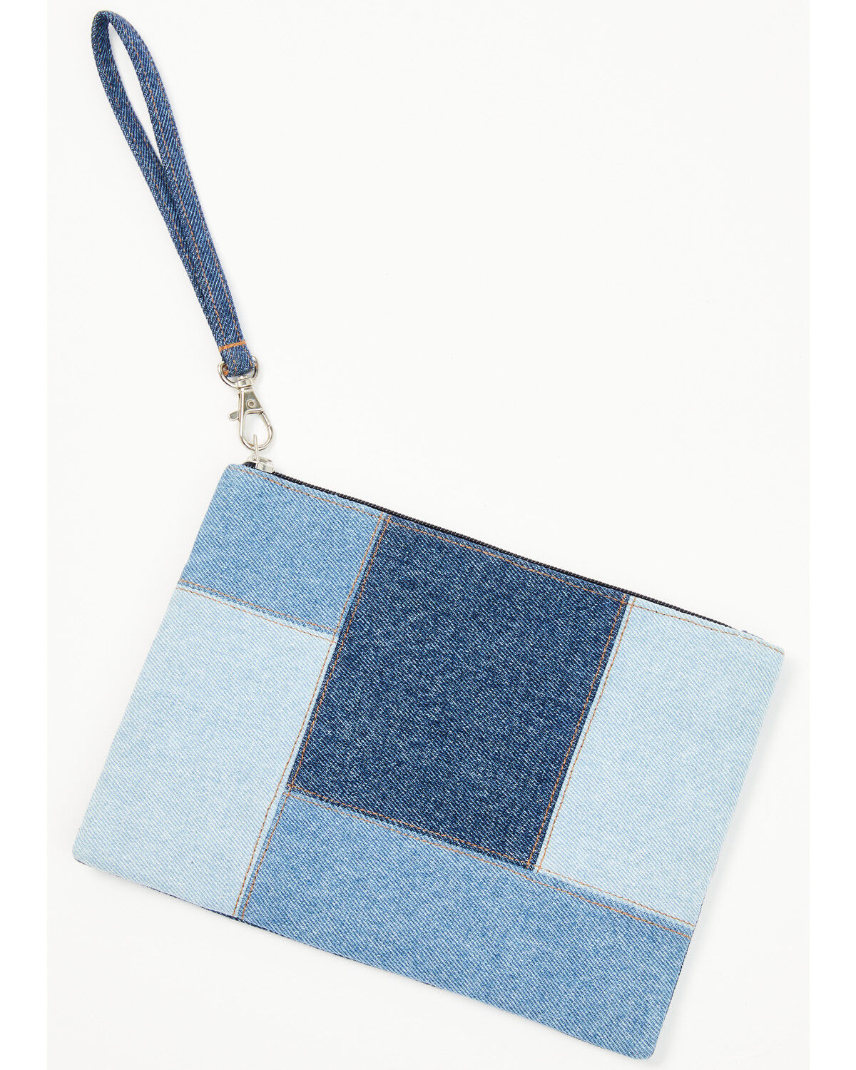 Image #1 - Shyanne Women's Denim Patchwork Pouch, Blue, hi-res