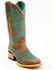 Image #1 - Corral Girls' Embroidered Western Boots - Broad Square Toe, Brown, hi-res