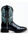 Image #2 - Dan Post Men's Eel Exotic Western Boots - Broad Square Toe , Black, hi-res