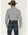 Image #4 - Cinch Men's Geo Print Long Sleeve Button-Down Western Shirt, Navy, hi-res