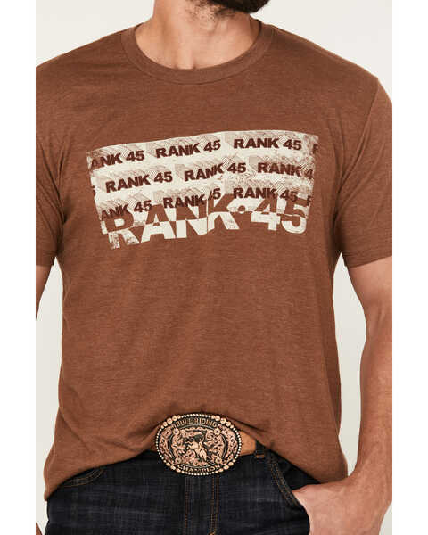 Image #3 - RANK 45® Men's Veril Short Sleeve Graphic T-Shirt, Lt Brown, hi-res
