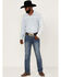 Image #3 - Hooey by Rock & Roll Denim Men's Revolver Medium Wash Reflex Stretch Slim Straight Jeans, Medium Wash, hi-res