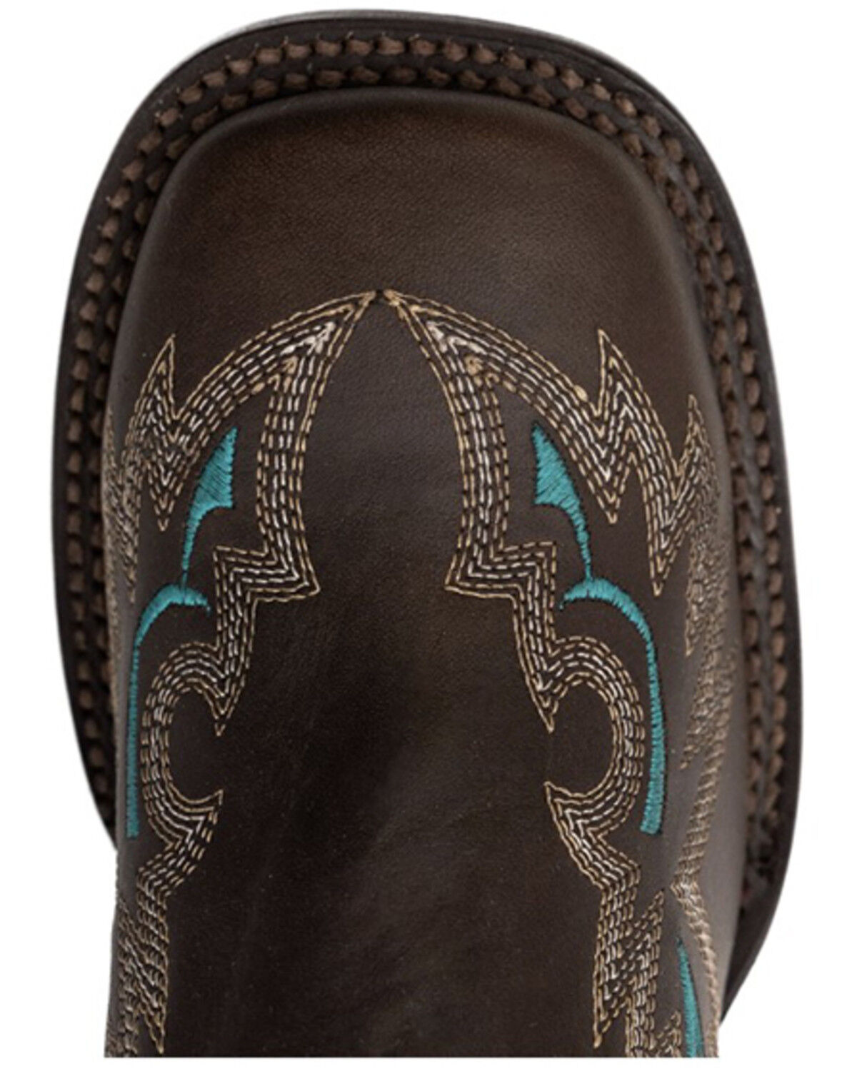 Image #6 - Ferrini Women's Betsy Western Boots - Broad Square Toe, Brown, hi-res