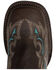 Image #6 - Ferrini Women's Betsy Western Boots - Broad Square Toe, Brown, hi-res
