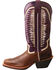 Twisted X Women's 12" Ruff Stock Vented Shaft Cowgirl Boots - Square Toe, Brown, hi-res