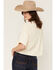Image #4 - Originality Women's USA Flag Short Sleeve Sweater, Cream, hi-res
