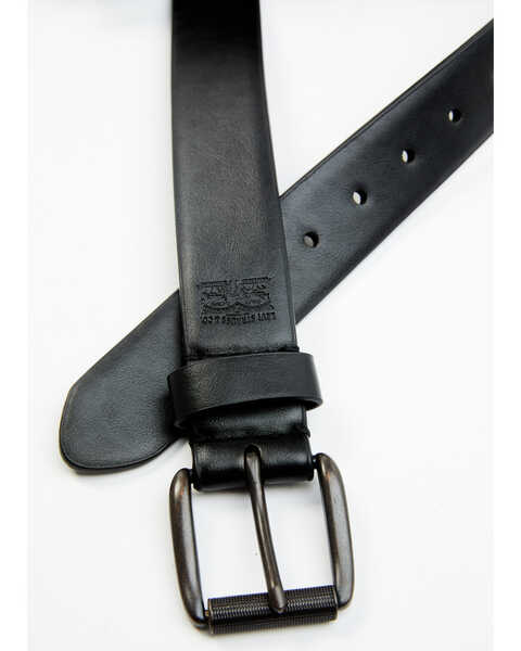 Levi's Men's Stretch Black Leather Belt - Country Outfitter