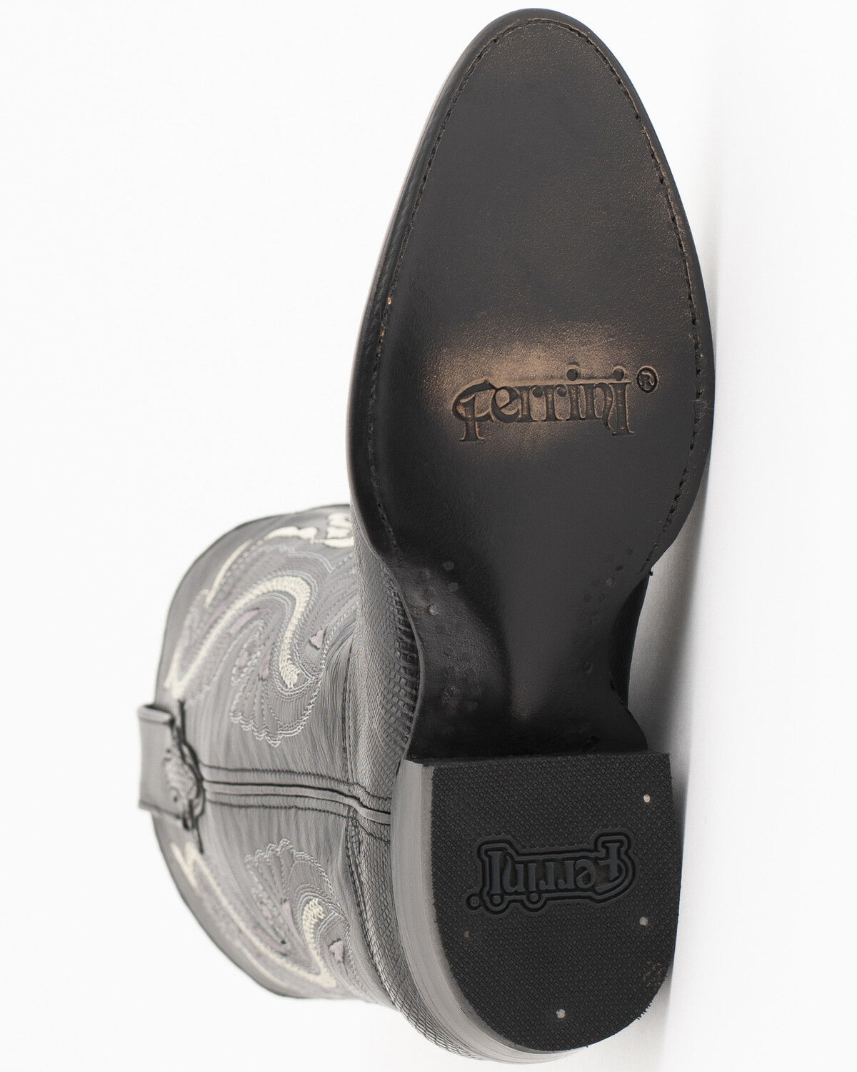 Image #6 - Ferrini Men's Exotic Teju Lizard Western Boots - Round Toe, Black, hi-res
