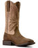 Image #1 - Ariat Men's Brush Creek Performance Western Boots - Broad Square Toe, Tan, hi-res