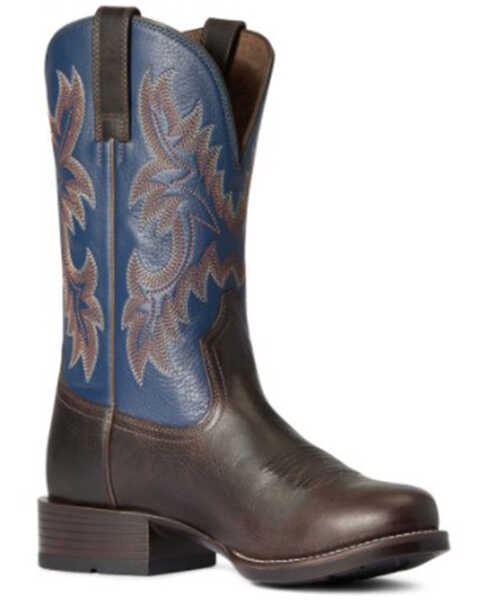 Image #1 - Ariat Men's Ultra Wicker Western Performance Boots - Round Toe, Brown, hi-res