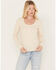 Image #1 - Cleo + Wolf Women's Long Sleeve Henley Top, Sand, hi-res
