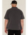 Image #4 - Thorogood Men's Solid Washed Garage Short Sleeve Button-Down Shirt, Charcoal, hi-res