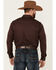 Cody James Men's Solid Treadstone Long Sleeve Snap Western Shirt , Purple, hi-res