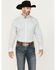 Image #1 - Wrangler Men's Classic Print Long Sleeve Button-Down Western Shirt, White, hi-res