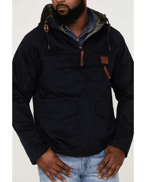 Image #3 - Kimes Ranch Men's Any-Day 1/4 Zip Front Hooded Pullover, Navy, hi-res