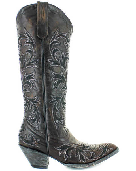 Image #2 - Old Gringo Women's Ilona Stitched Western Boots - Medium Toe, Chocolate, hi-res
