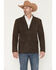 Image #1 - Cody James Men's Genuine Suede Leather Blazer, Dark Brown, hi-res
