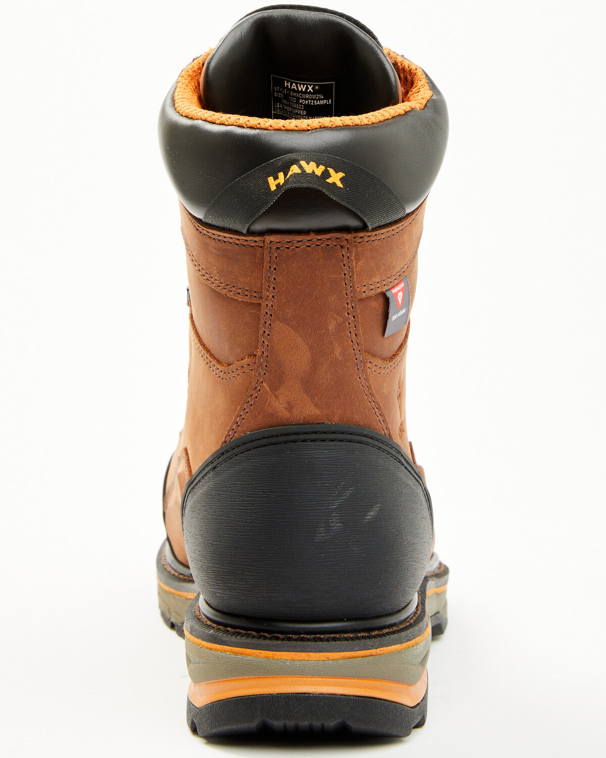 Image #5 - Hawx Men's 8" Enduro Waterproof 800G Insulated Work Boots - Composite Toe, Dark Brown, hi-res