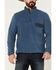 Image #3 - North River Men's Copen Lightweight 1/4 Snap-Front Fleece Pullover, Blue, hi-res