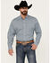 Image #1 - Cinch Men's Medallion Print Long Sleeve Button-Down Stretch Western Shirt, Blue, hi-res