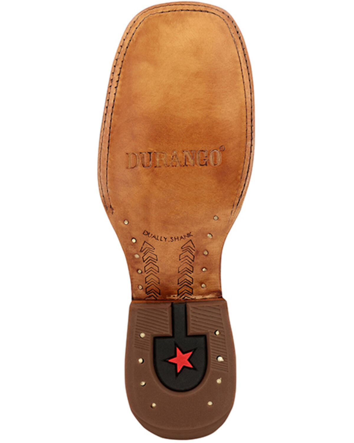 Image #7 - Durango Men's PRCA Collection Roughout Western Boots - Broad Square Toe, Multi, hi-res