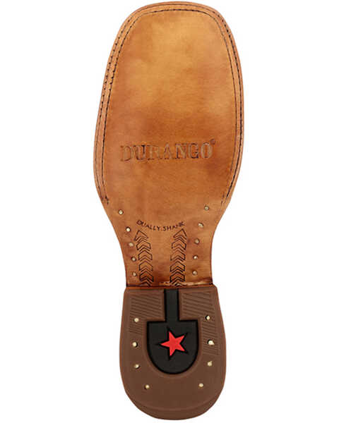 Image #7 - Durango Men's PRCA Collection Roughout Western Boots - Broad Square Toe , Multi, hi-res