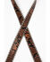 Shyanne Women's Snake Print Skinny Belt, Brown, hi-res