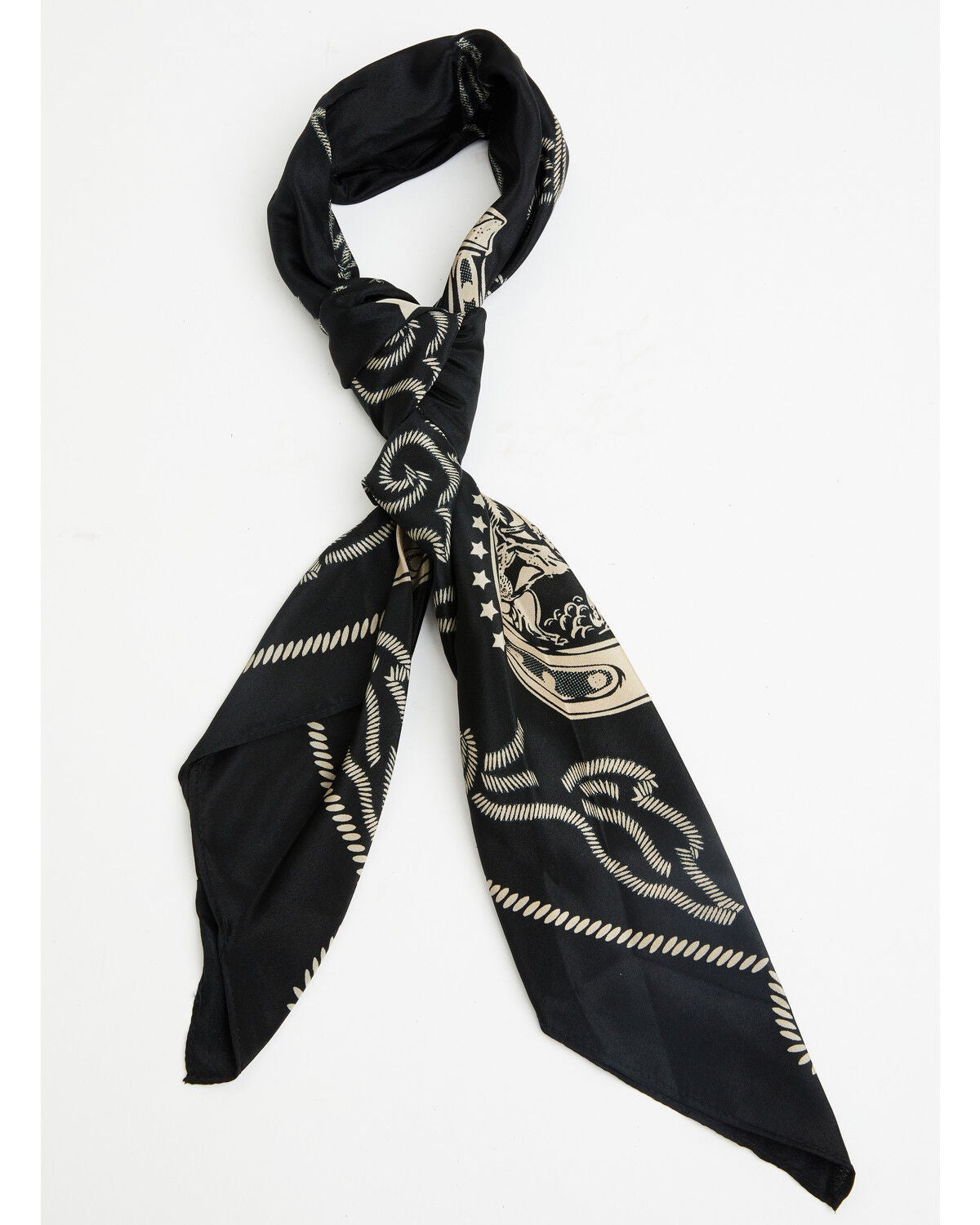 Idyllwind Women's Essex Silky Wild Rag, Black, hi-res