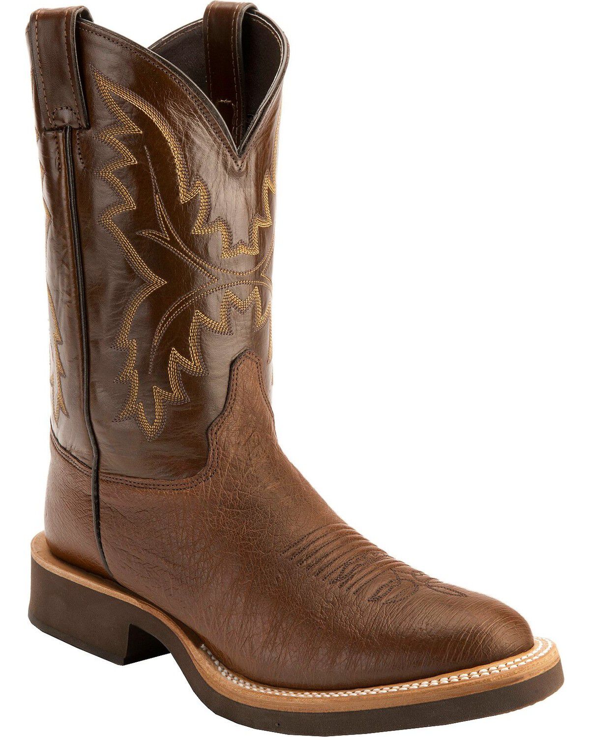 justin boots ostrich round toe