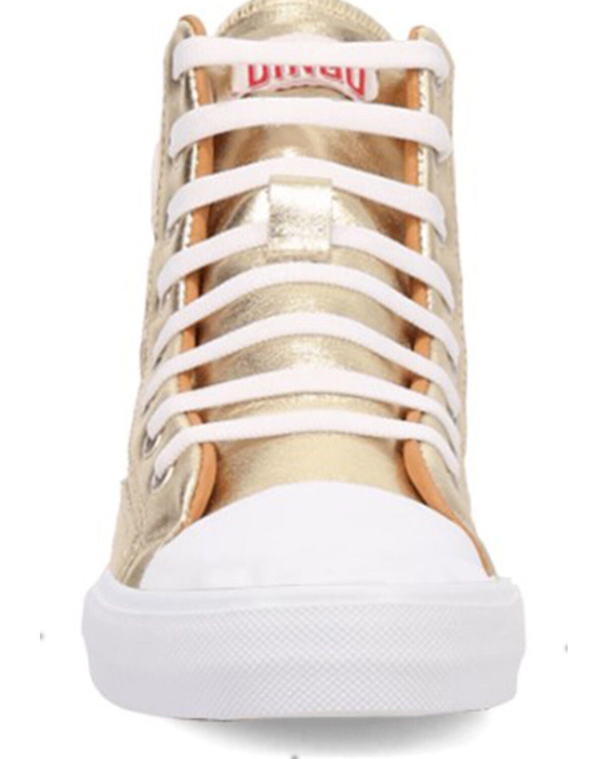 Image #4 - Dingo Women's Knarly Metallic High Top Sneaker, Gold, hi-res