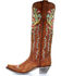 Corral Women's Deer Skull & Floral Embroidery Western Boots - Snip Toe, Tan, hi-res