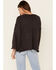 Very J Women's Knit Hi-Low Bell Sleeve Sweater , Charcoal, hi-res