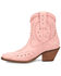 Image #3 - Dingo Women's Precious Studded Western Boots - Round Toe, Pink, hi-res