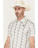 Image #2 - Rock & Roll Denim Men's Southwestern Striped Short Sleeve Stretch Polo, Natural, hi-res