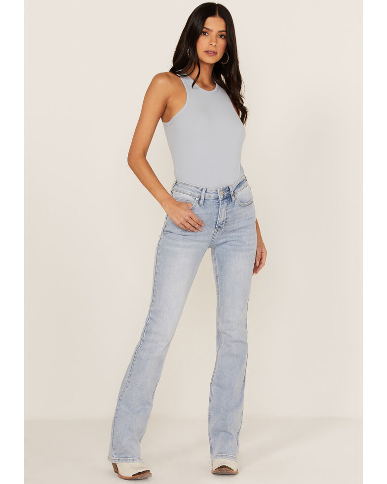 Cleo + Wolf Women's South Coast High-Rise Light Wash Stretch Bootcut Jeans, Blue, hi-res