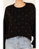Image #3 - Rock & Roll Denim Women's Rhinestone Sweatshirt, Black, hi-res