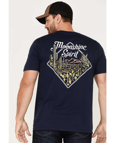 Image #3 - Moonshine Spirit Men's Desert Bandana Graphic T-Shirt , Navy, hi-res