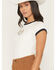 Image #2 - Levi's Women's Horseshoe Short Sleeve Graphic Ringer Tee, White, hi-res