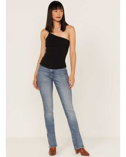 Image #2 - Free People One Way Or Another One-Shoulder Tank Top, Black, hi-res