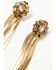 Image #2 - Wonderwest Women's Irina Fringe Earrings, Gold, hi-res